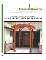 Forever Redwood SMALL ARCHED OPEN SKY PERGOLAS Assembly Instructions Manual preview