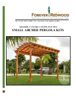 Preview for 1 page of Forever Redwood SMALL ARCHED PERGOLA KITS Assembly Instructions Manual