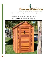 Forever Redwood STORAGE MINI BARNS Assembly Instructions Manual preview