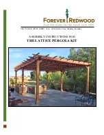 Preview for 1 page of Forever Redwood THE LATTICE PERGOLA KIT Assembly Instructions Manual