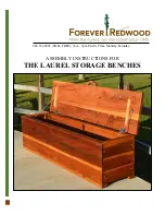 Preview for 1 page of Forever Redwood THE LAUREL STORAGE BENCHES Assembly Instructions Manual