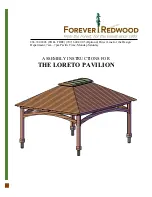 Preview for 1 page of Forever Redwood THE LORETO PAVILION Assembly Instructions Manual