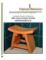 Preview for 1 page of Forever Redwood THE SANCTUARY WOOD SHOWER BENCH Assembly Instructions