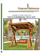 Forever Redwood THE SUMMERBREEZE SWING SETS Assembly Instructions Manual preview
