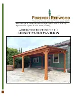 Preview for 1 page of Forever Redwood THE SUNSET PATIO PAVILION Assembly Instructions Manual