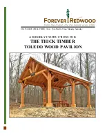 Forever Redwood THE THICK TIMBER TOLEDO WOOD PAVILION Assembly Instructions Manual preview