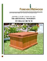 Preview for 1 page of Forever Redwood TRADITIONAL WOODEN STORAGE BENCH Assembly Instructions Manual