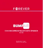 Preview for 1 page of FOREVER BUMPAIR BS-700 Manual