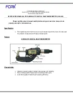 Предварительный просмотр 1 страницы FORK 603-025 Instruction Manual