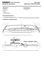 FORM FIT HD 23A14 Installation Instructions предпросмотр