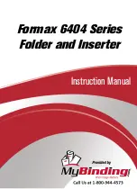 Preview for 1 page of Formax 6404 Series Operator'S Manual