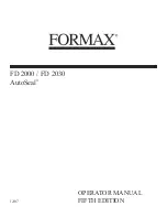 Formax AutoSeal FD 2000 Operator'S Manual preview