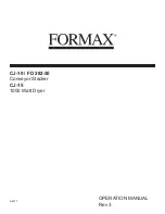 Preview for 1 page of Formax CJ-10 Operation Manual