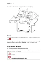 Preview for 22 page of Formax Cut-True 31H Operator'S Manual