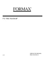 Предварительный просмотр 1 страницы Formax FD 1502 autoseal Operator'S Manual