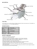 Preview for 5 page of Formax FD 314 Operator'S Manual