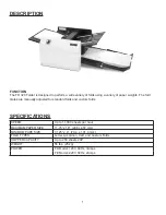 Preview for 3 page of Formax FD 320 Operator'S Manual