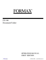 Preview for 1 page of Formax FD 340 Operation Manual