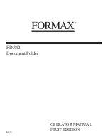 Preview for 1 page of Formax FD 342 Operator'S Manual