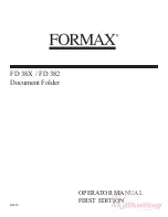 Preview for 2 page of Formax FD 382 Operator'S Manual