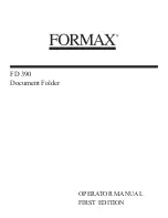 Предварительный просмотр 1 страницы Formax FD 390 Operator'S Manual