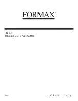 Предварительный просмотр 1 страницы Formax FD 574 Installation Manual