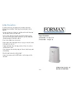 Предварительный просмотр 1 страницы Formax FD 8200CC Operator'S Manual