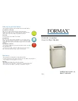 Предварительный просмотр 1 страницы Formax FD 8650CC Operator'S Manual