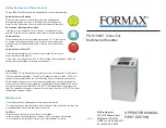 Preview for 2 page of Formax FD 8704CC Operator'S Manual