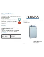 Formax FD 87HD Operator'S Manual preview