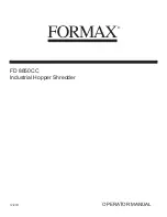 Preview for 2 page of Formax FD 8850CC Operator'S Manual