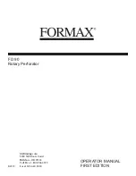 Preview for 1 page of Formax FD 90 Operator'S Manual