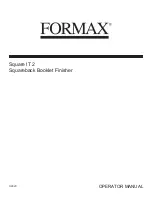Formax Square IT 2 Operator'S Manual preview
