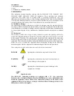 Preview for 3 page of Formica Foliant 370T Instruction Manual