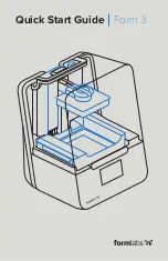 Предварительный просмотр 1 страницы formlabs Form 3 Quick Start Manual