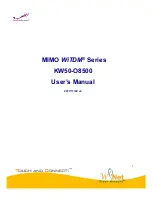 Preview for 1 page of Formosa KW50-O8500 User Manual