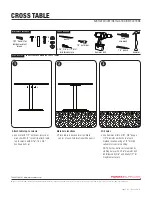 Preview for 1 page of Forms+Surfaces CROSS TABLE Installation Instructions