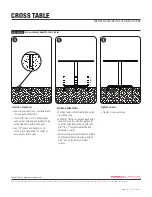 Preview for 2 page of Forms+Surfaces CROSS TABLE Installation Instructions