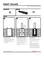 Preview for 1 page of Forms + Surfaces Knight Bollard Installation Instructions