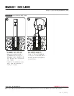 Предварительный просмотр 2 страницы Forms + Surfaces Knight Bollard Installation Instructions