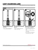 Предварительный просмотр 2 страницы Forms + Surfaces LIGHT COLUMN BOLLARD Installation Instructions