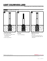 Предварительный просмотр 3 страницы Forms + Surfaces LIGHT COLUMN BOLLARD Installation Instructions