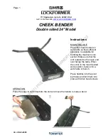 FORMTEK Lockformer CHEEK BENDER Manual preview