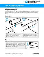 Preview for 1 page of FORMUFIT PipeClamp Product Instructions