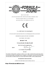 Preview for 9 page of Formula Sound FF-4.2L User Manual