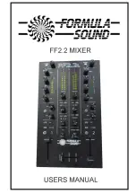 Предварительный просмотр 1 страницы Formula Sound FF2.2 User Manual