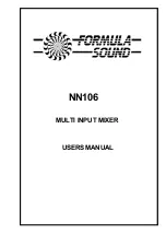 Preview for 1 page of Formula Sound NN106 User Manual