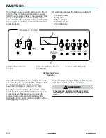 Preview for 50 page of Formula 2008 5-20 Fastech Service Manual