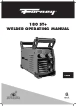 Forney 180 ST+ Operating Manual предпросмотр