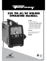 Forney 220 TIG AC/DC Operating Manual preview